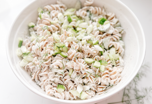 Dill Pickle Pasta Salad