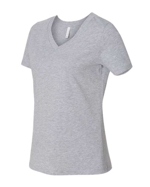 Ladies L Vneck Bella & Canvas T Shirt
