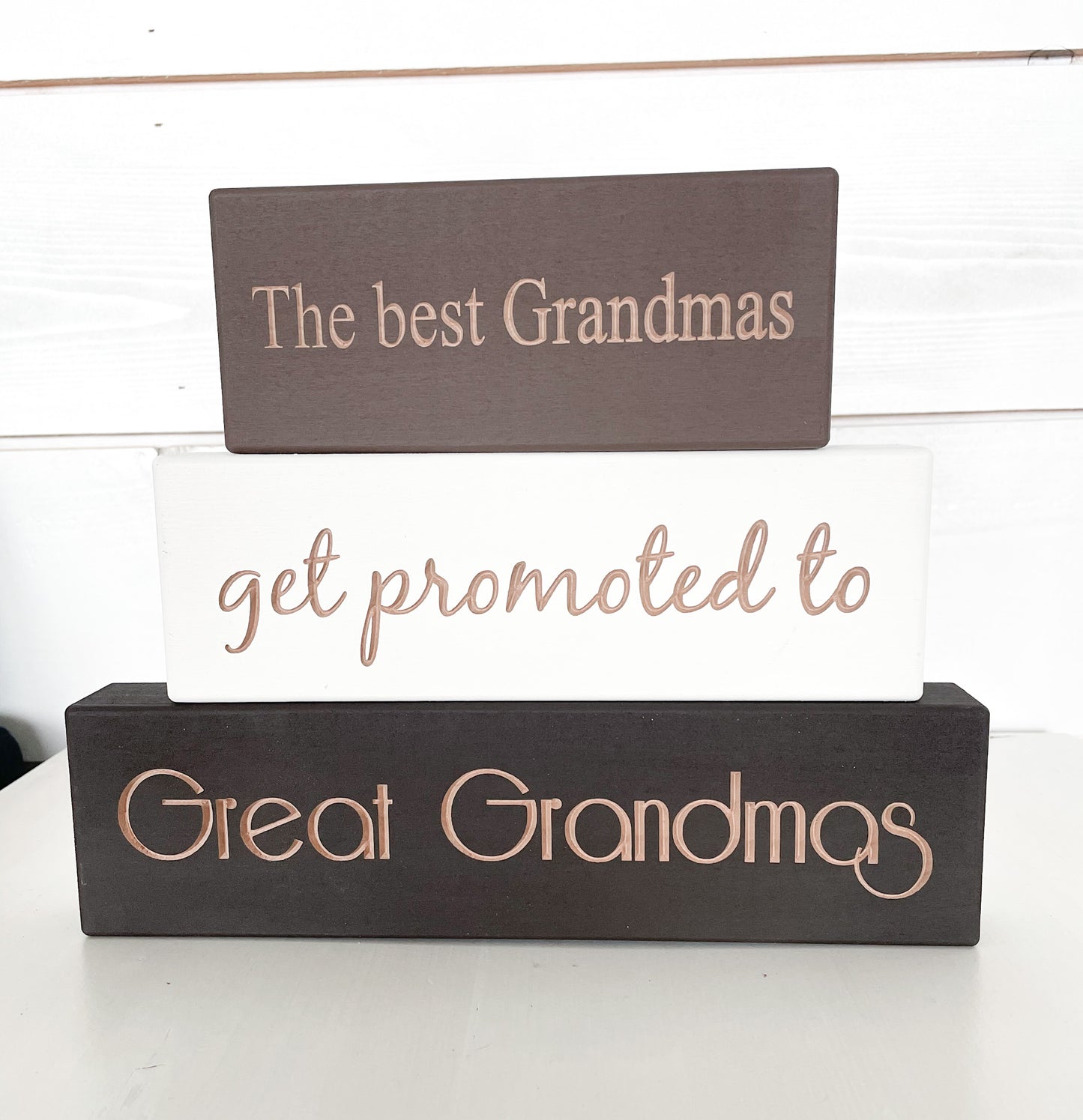 Set of 3 Mom/Nana Stacking Blocks