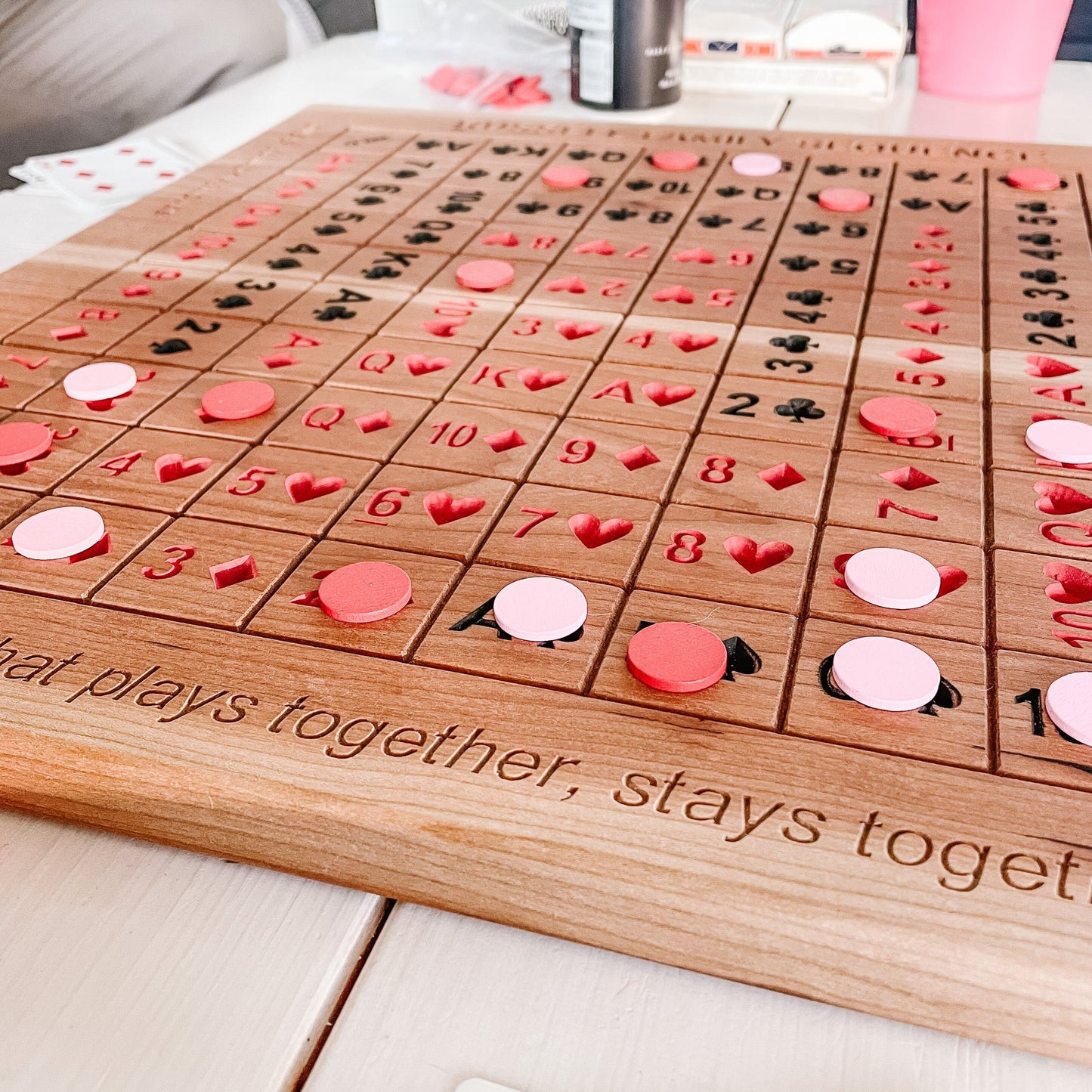 18" Solid Wood Sequence Board - 2 styles available!