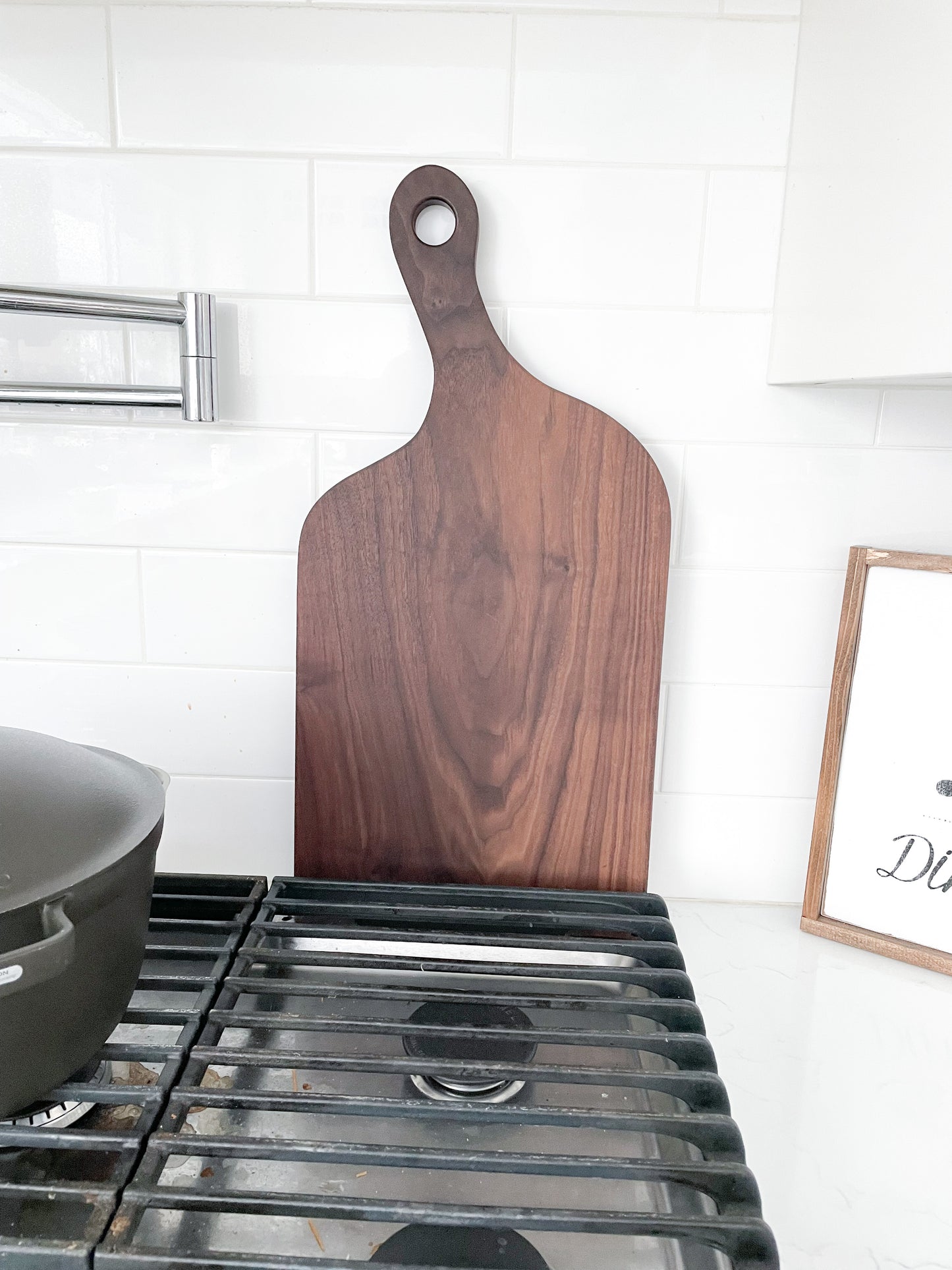 X-Large Personalized Walnut Cutting Board w/ Handle