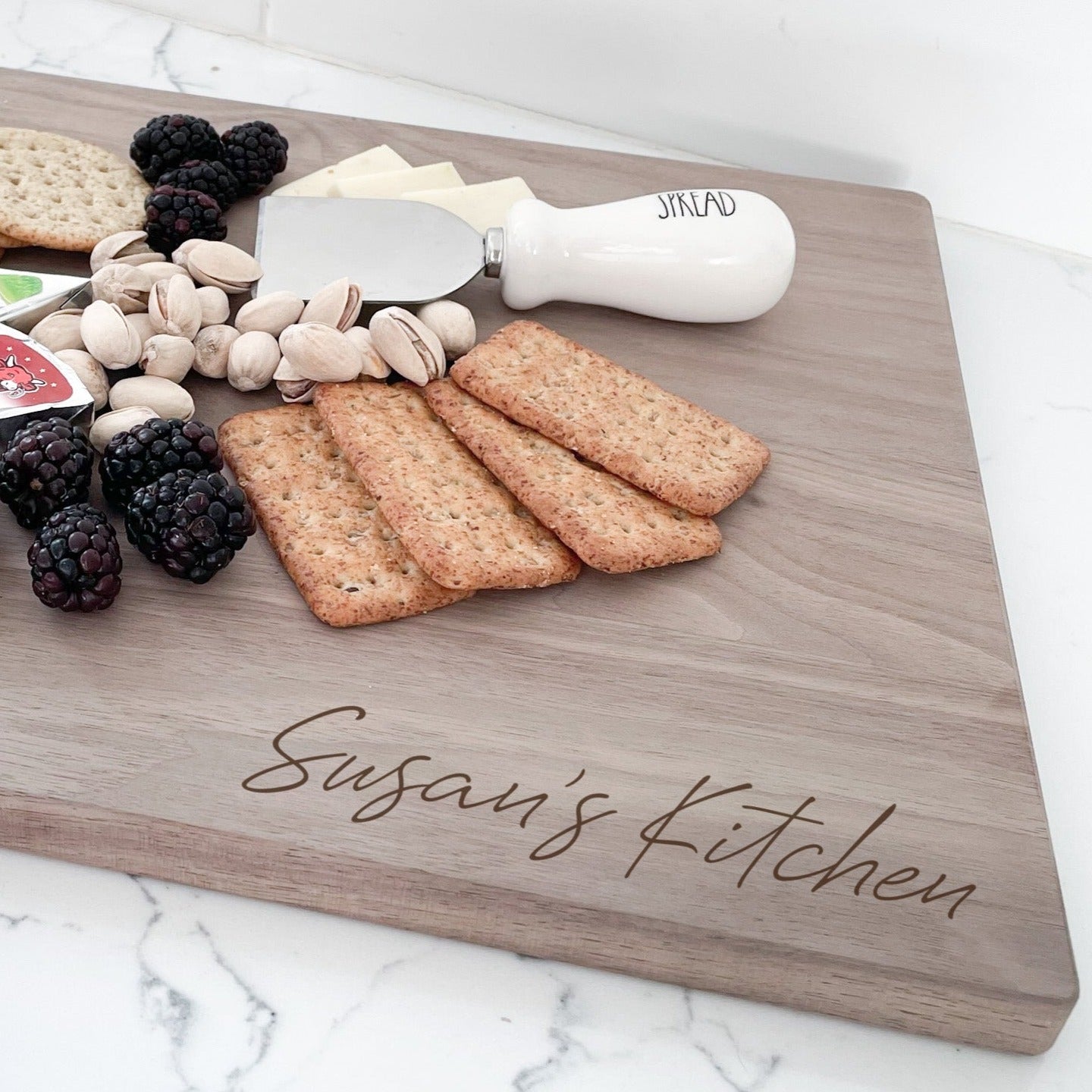 Large Personalized Walnut Cutting Board