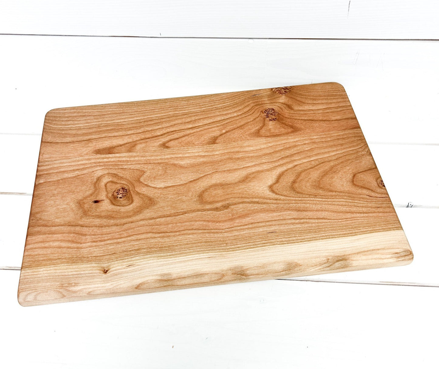 Raw Edge Cherry Charcuterie Board