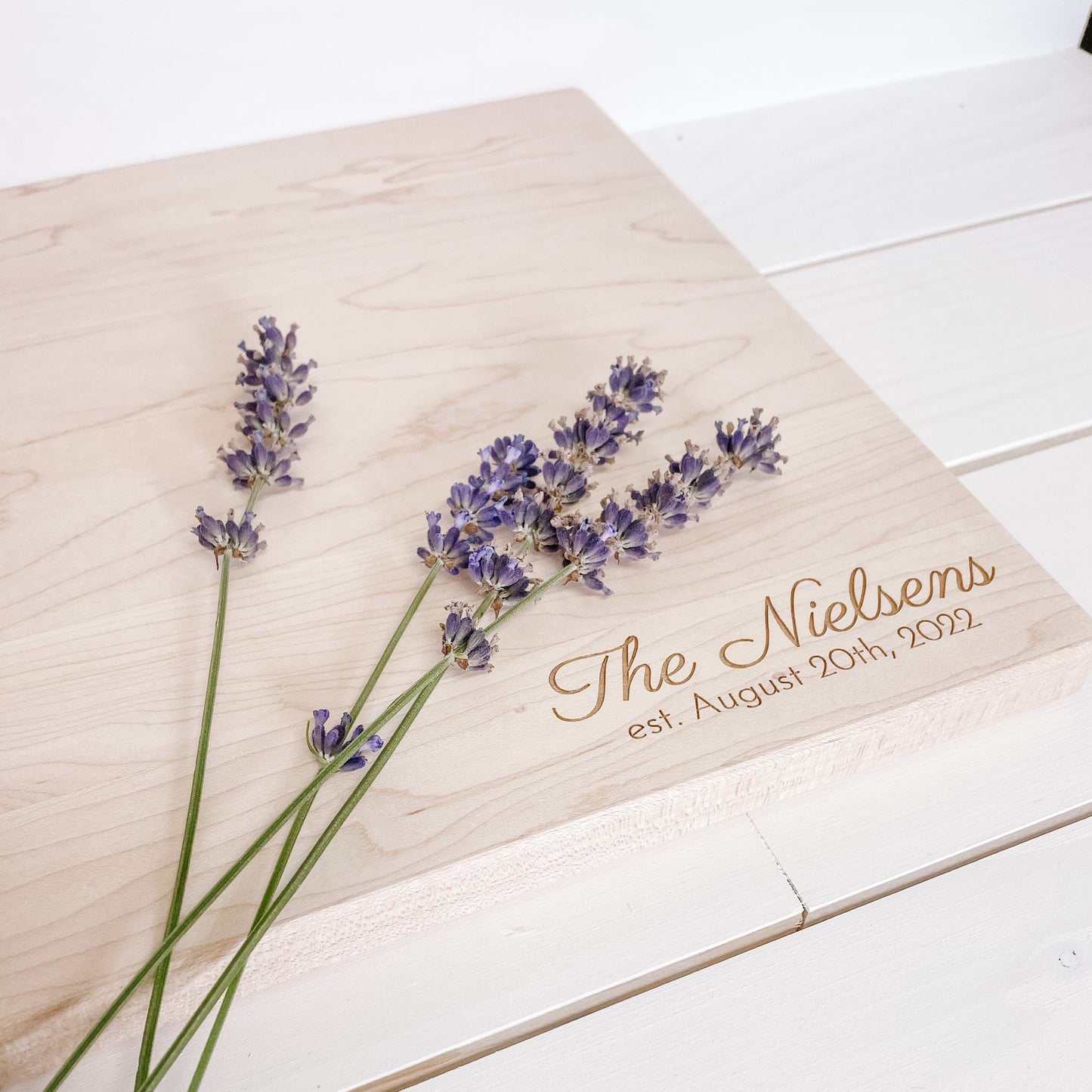 Large Personalized Maple Cutting Board