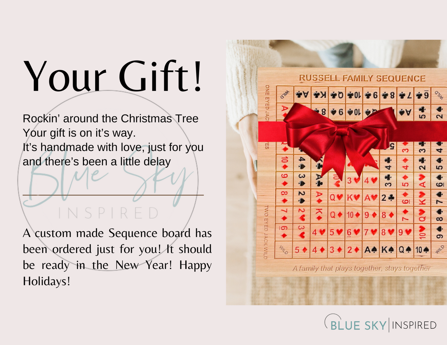 PRE ORDER Solid Wood Sequence Board - 2 styles available!