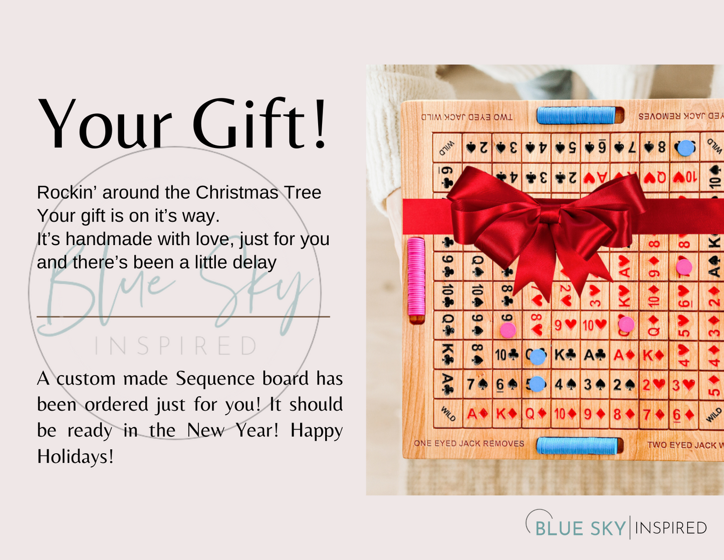 PRE ORDER Solid Wood Sequence Board - 2 styles available!