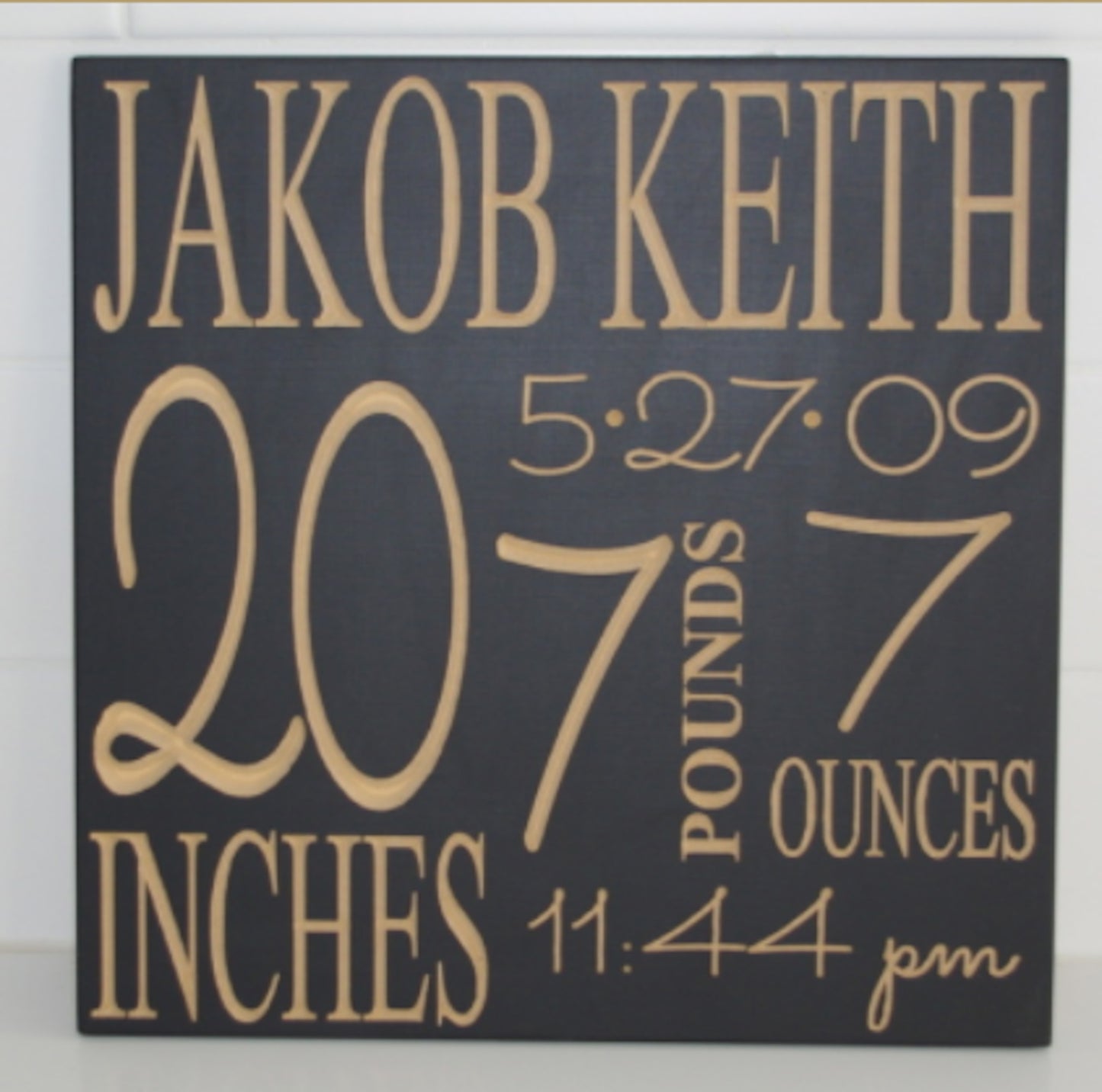 Birth Announcement - 12x12"
