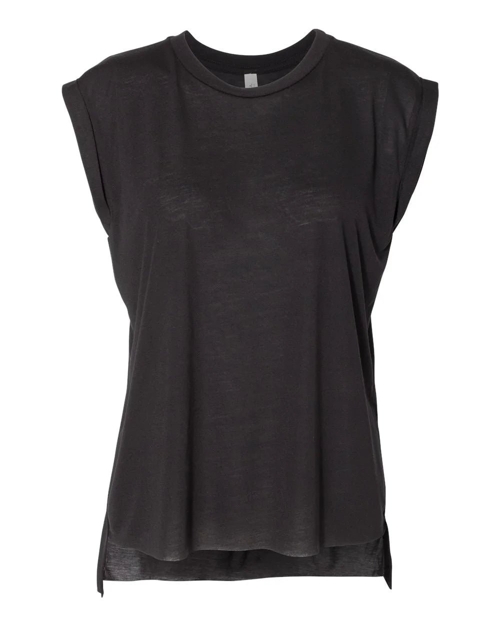 Bella & Canvas Flowy Rolled Cuff Muscle Tee
