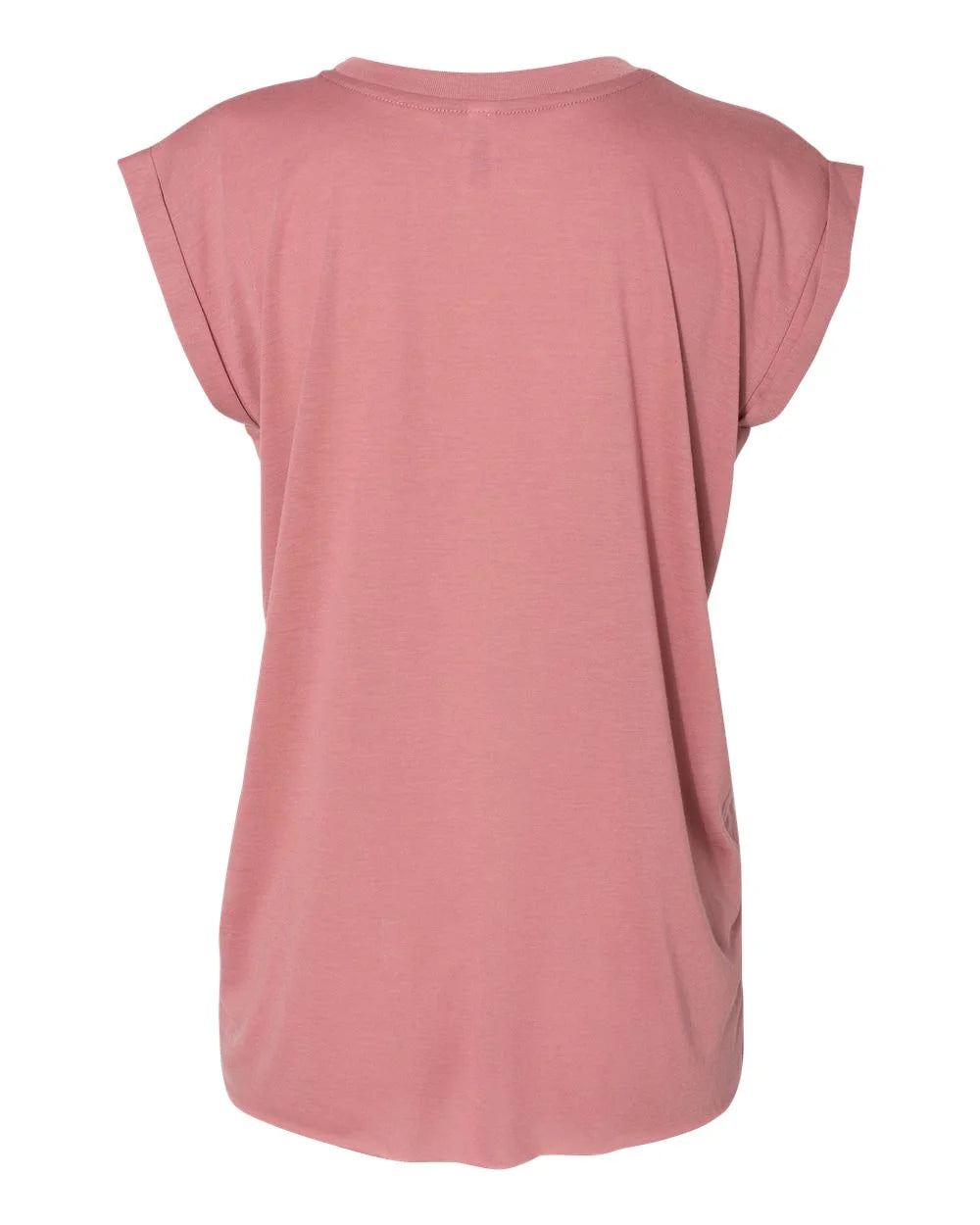 Bella & Canvas Flowy Rolled Cuff Muscle Tee