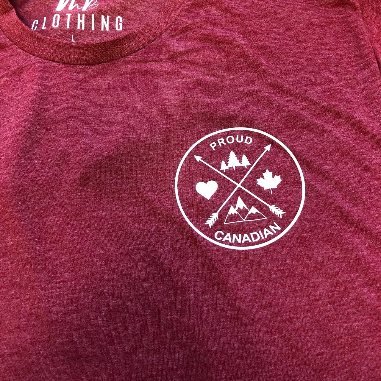 Proud Canadian Crest T shirt