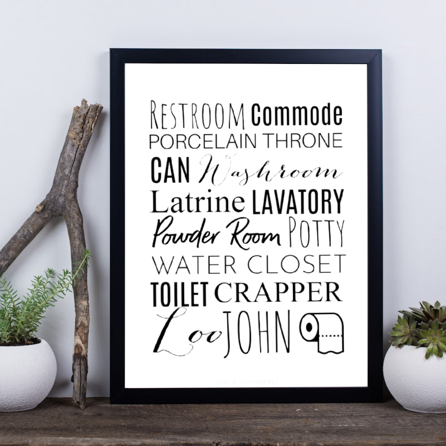 Restroom Digital Print