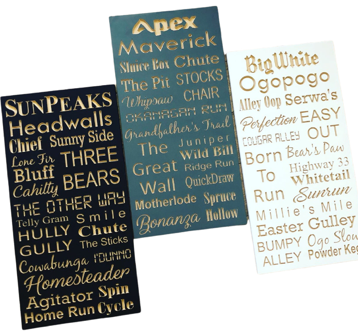 Ski Hill Signs