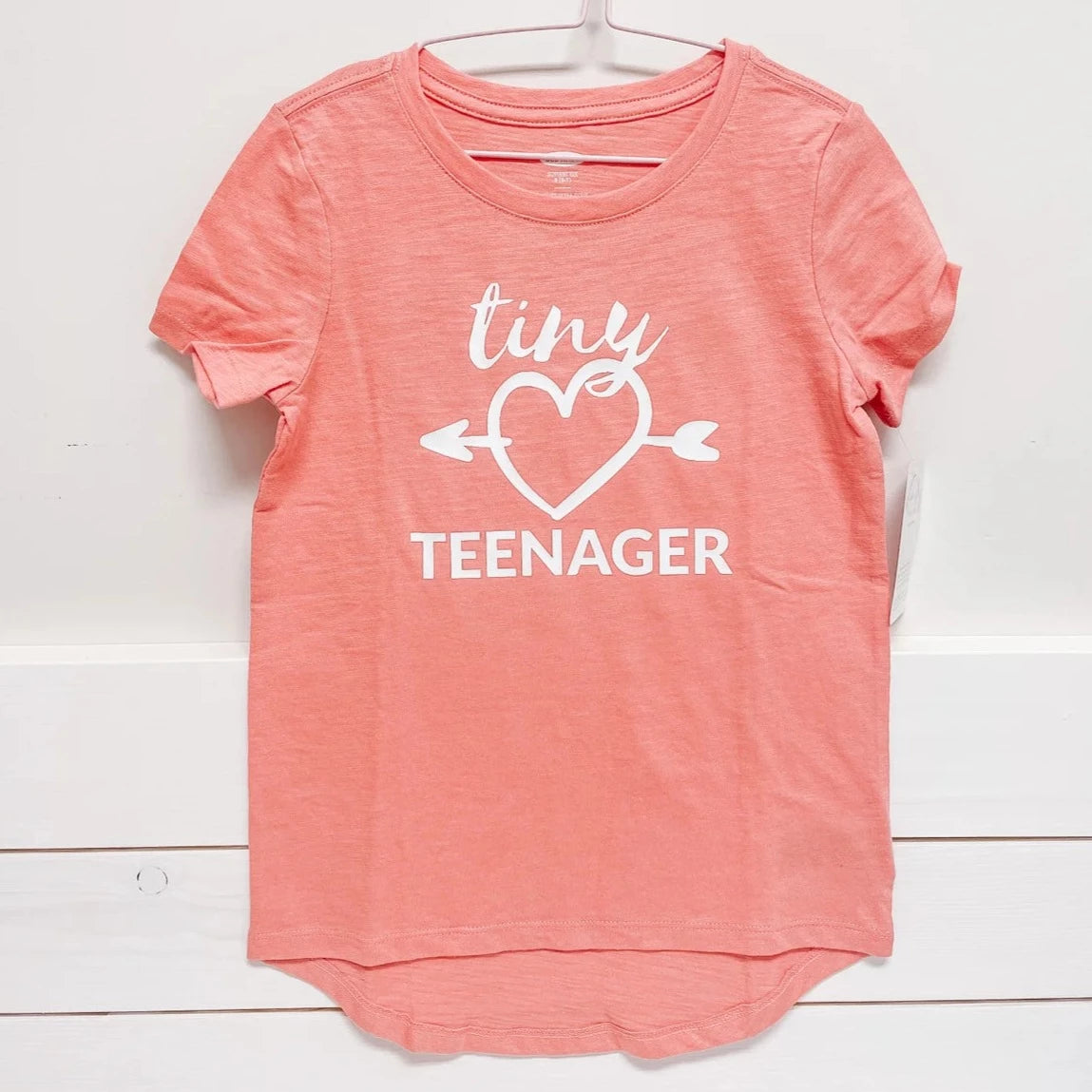 Youth Tiny Teenager Drop hem Girls Ts