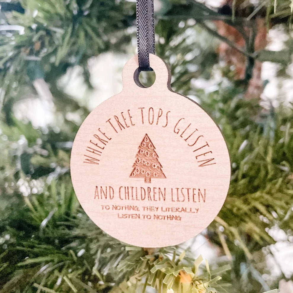 Tree Tops Glisten Maple Ornament