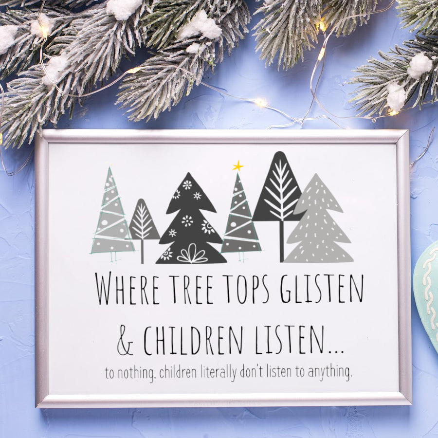 Tree Tops Glisten Digital Print