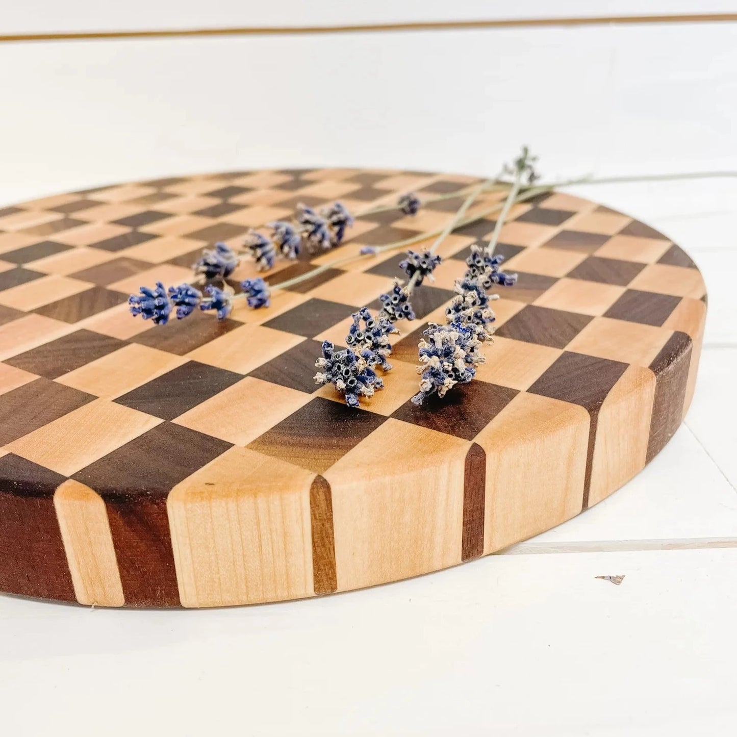 Gorgeous 11" Walnut & Cherry End Grain Butcher Block