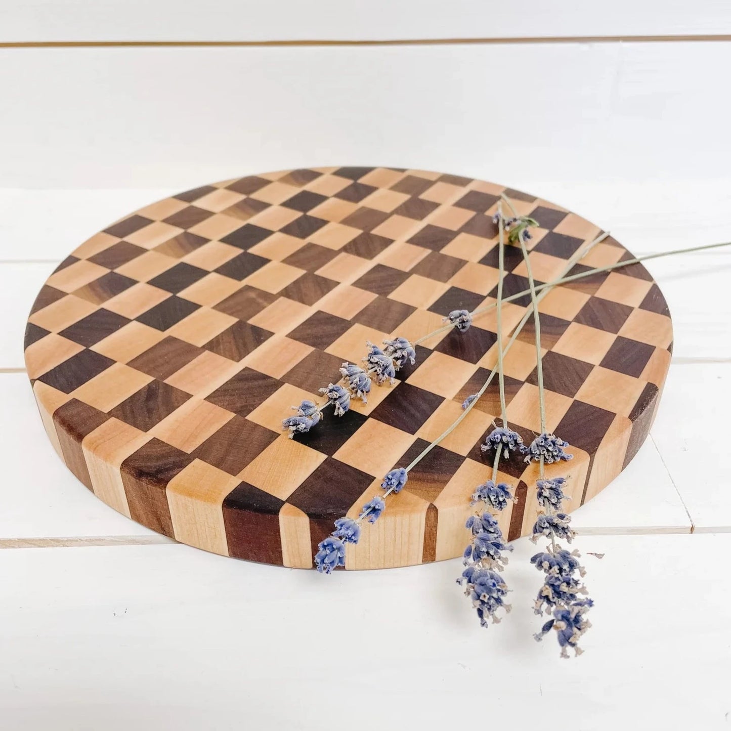Gorgeous 11" Walnut & Cherry End Grain Butcher Block