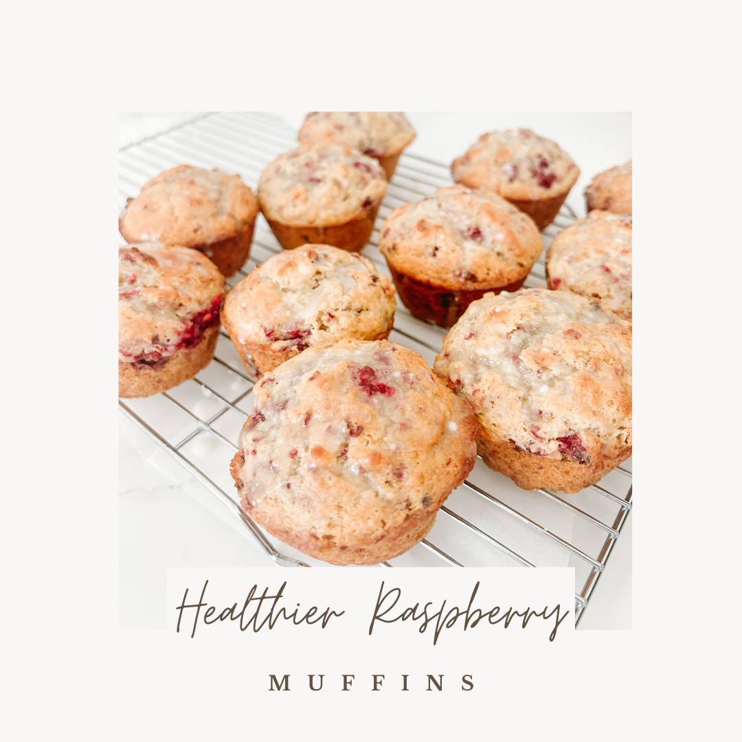 Healthier Raspberry Muffins