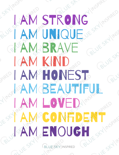 I Am Enough Digital Print