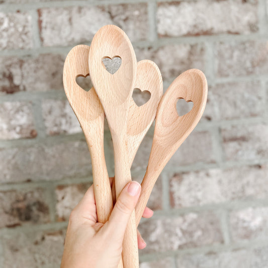 Beech Heart Wooden Spoon