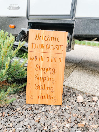 Outdoor Cedar Signs