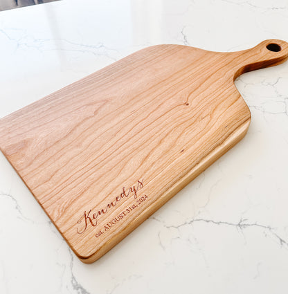 11x22" Cherry Cutting Board w/ Handle