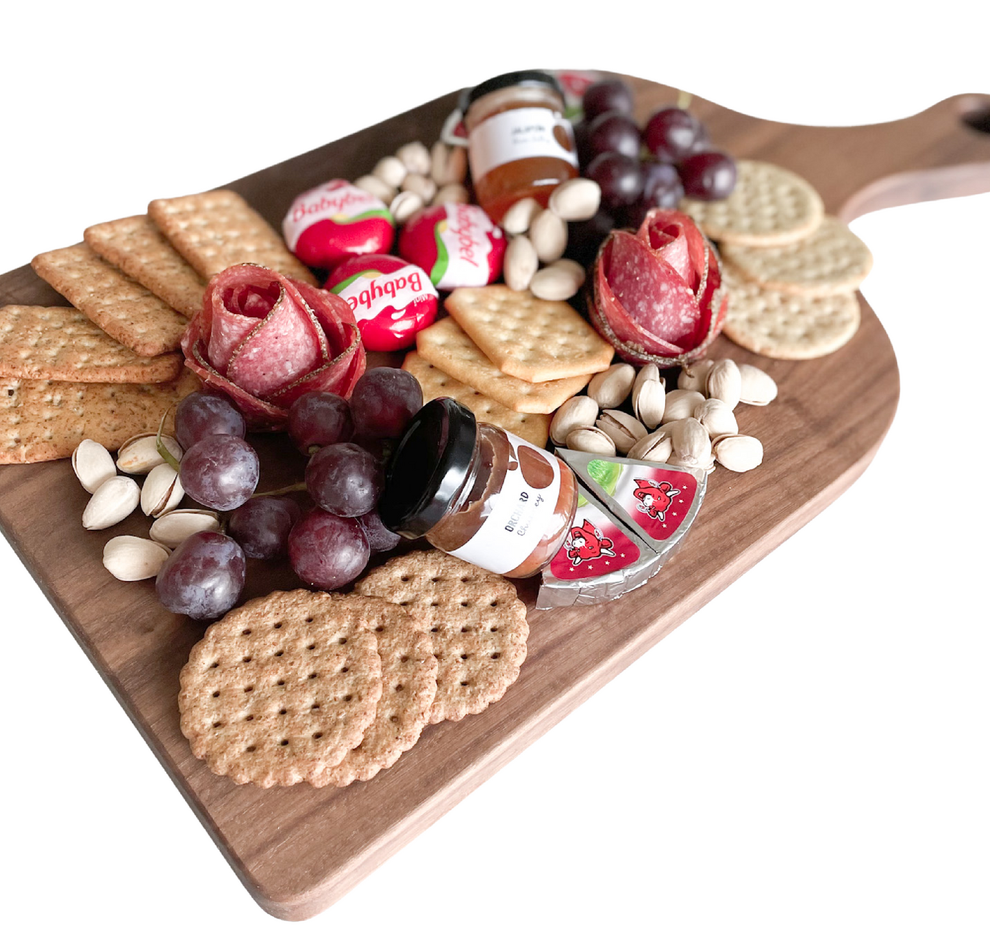 X-Large Personalized Walnut Cutting Board w/ Handle