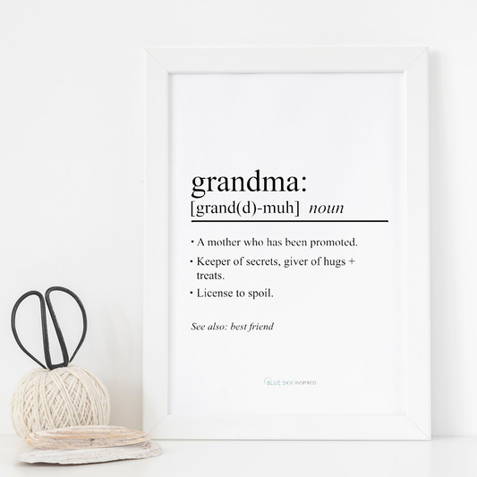 Def'n Grandma Digital Print