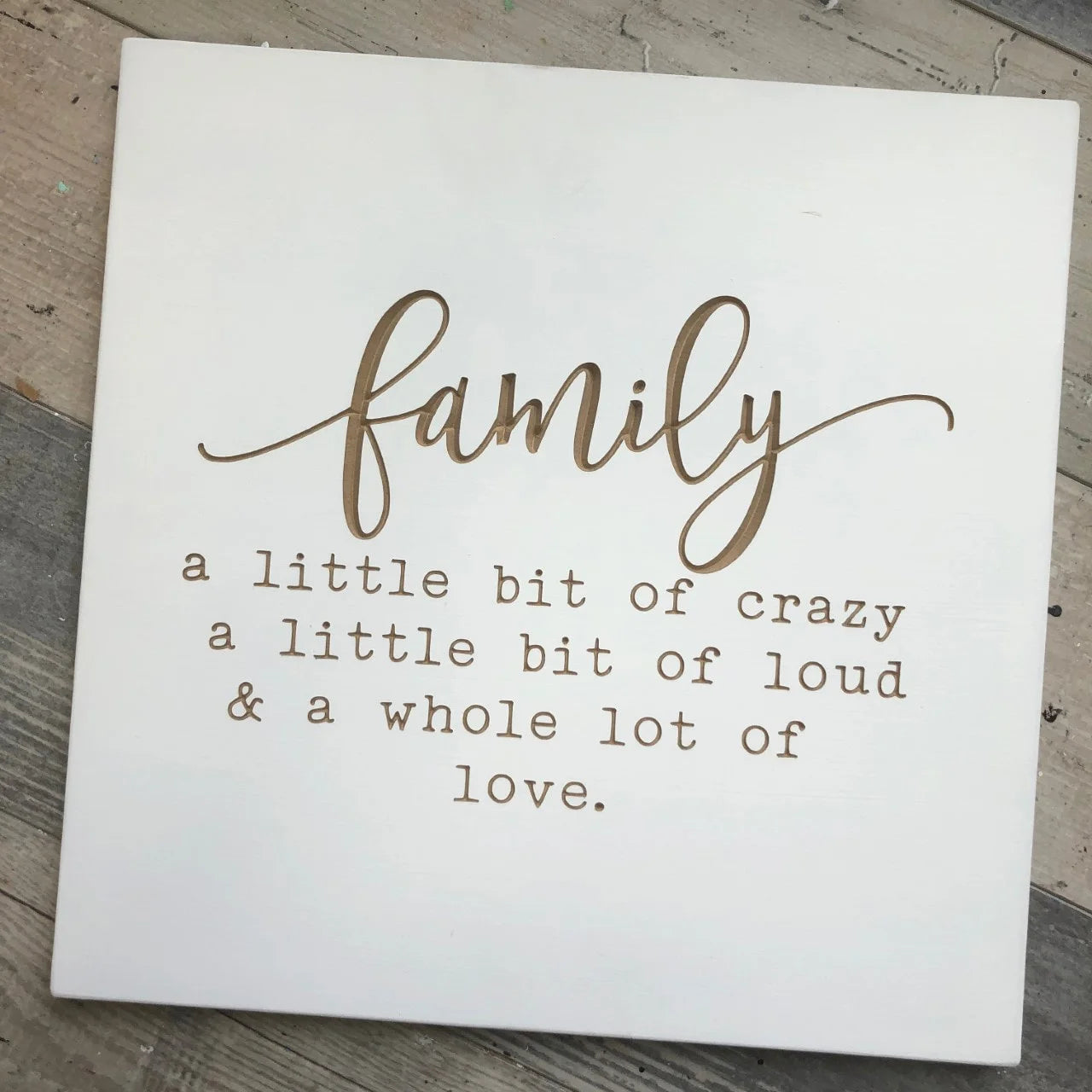12x12 Family Sign