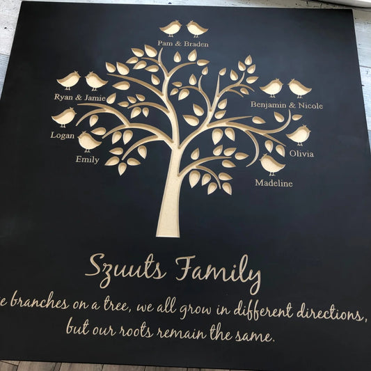 Personalized Family Tree - 24x24"