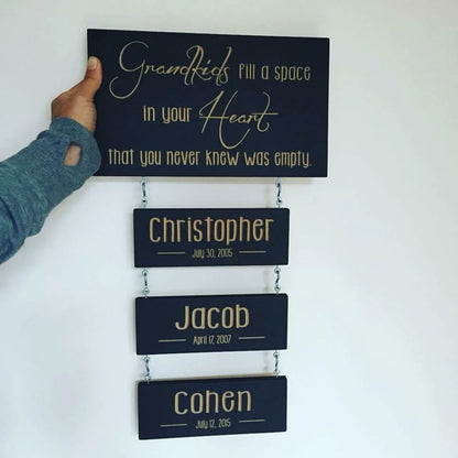 Grandkids Hanging Series - Additional sign