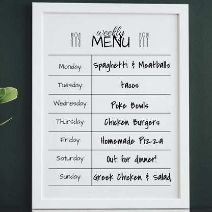 Weekly Meal Planner Digital Print