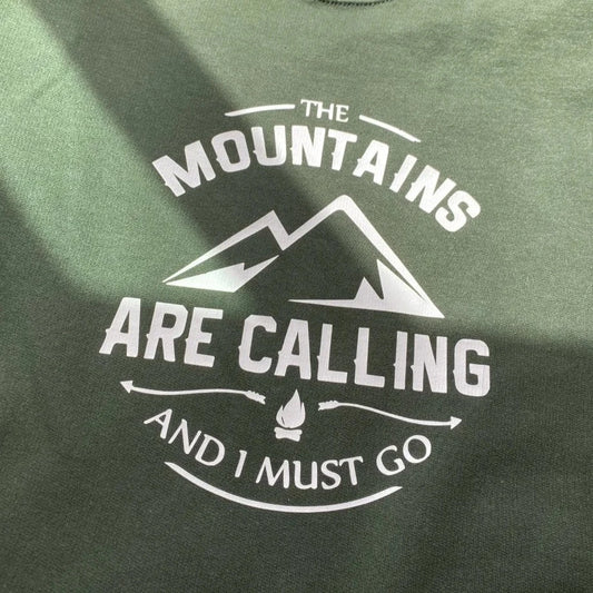 The Mountains are Calling Crewneck