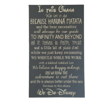 In this Ohana... we do Disney